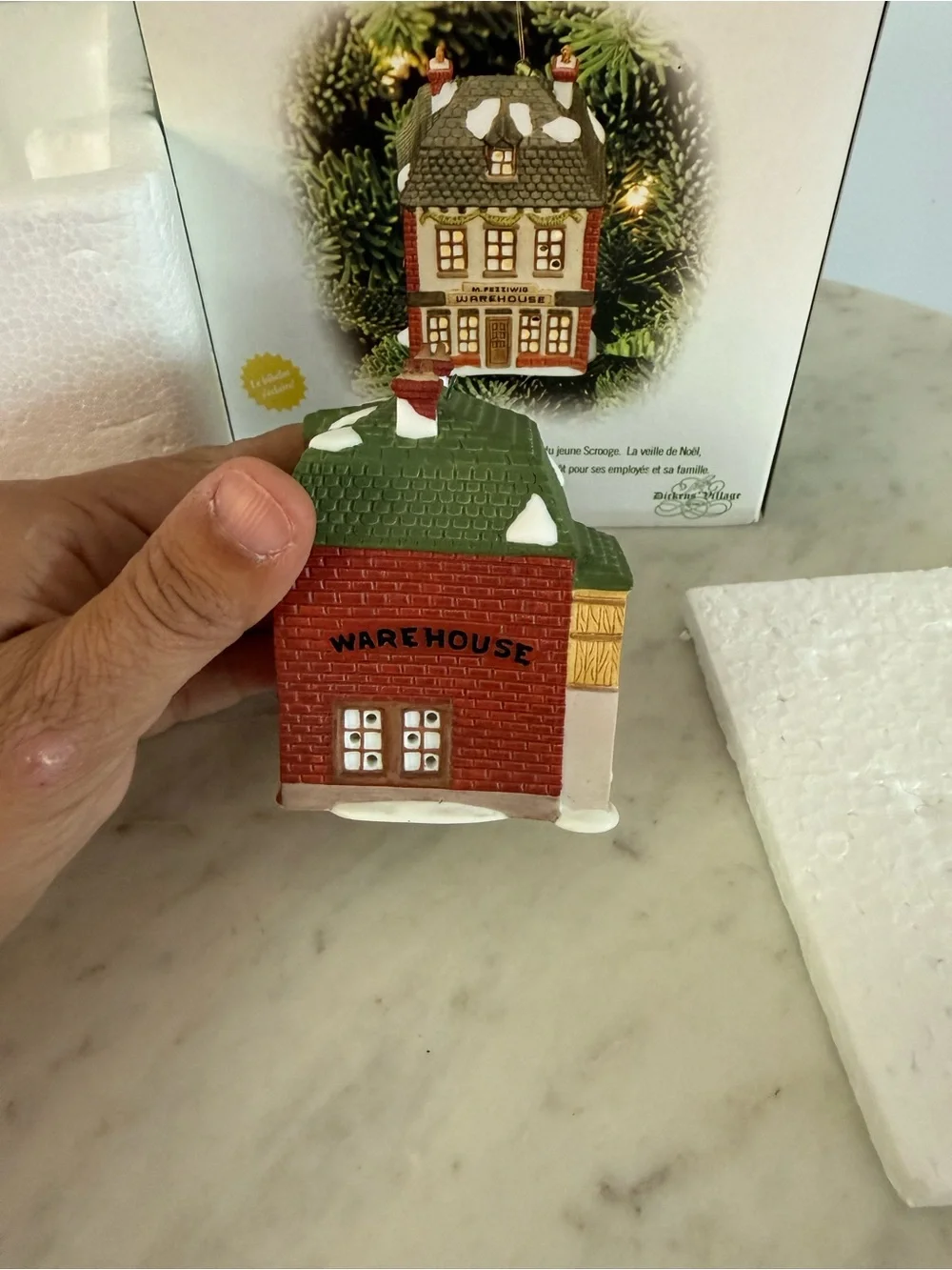 Dept 56 Fezziwig's Warehouse Lighted Ornament Christmas Carol Cottages 98745